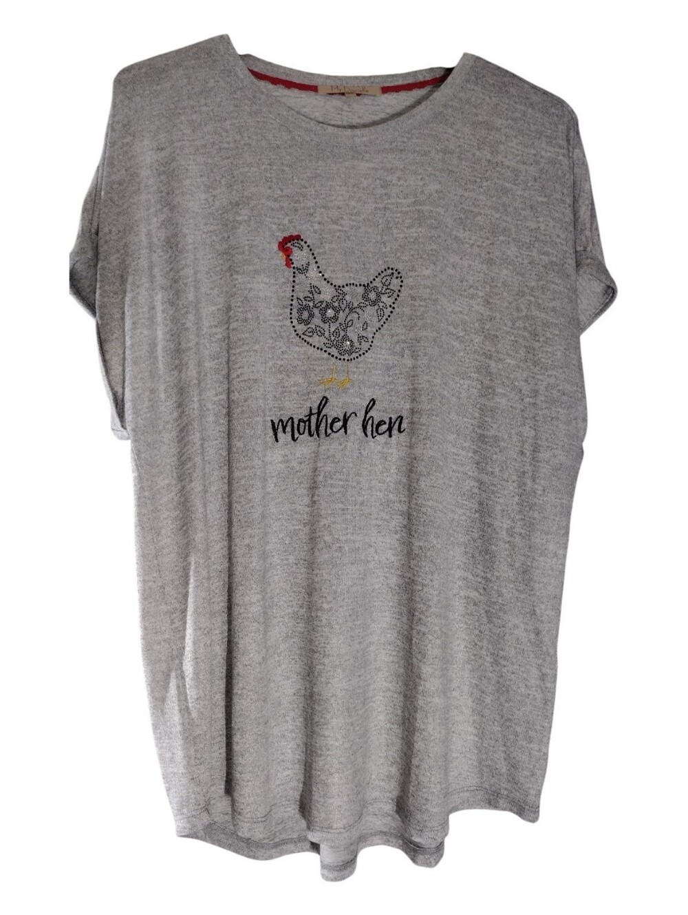 Mother Hen Graphic Tee - Grey